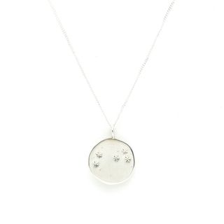 Louise Damas + Carmen Large Medal Necklace in Silver