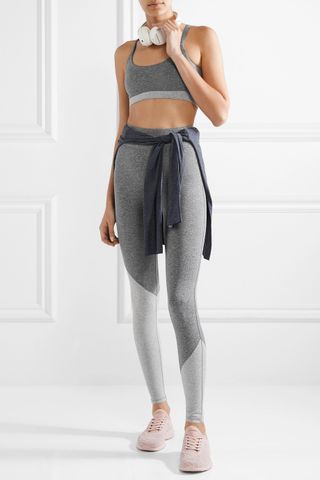 We/Me + The Balance Cutout Stretch-jersey Sports Bra