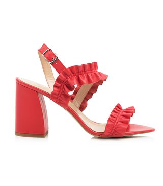 Kachorovska + Red Leather Sandals