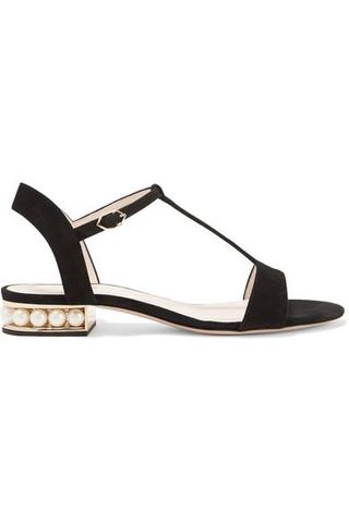 Nicholas Kirkwood + Casati Embellished Suede Sandals