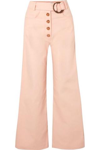 Rejina Pyo + Emily Belted High-Rise Wide-Leg Jeans