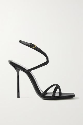 Saint Laurent + Nuit Satin Sandals