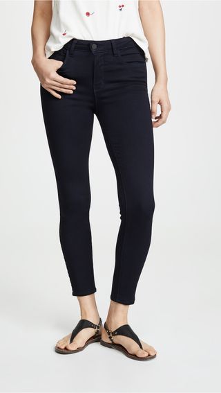 L'Agence + Margot High Rise Lightweight Ankle Skinny Jeans