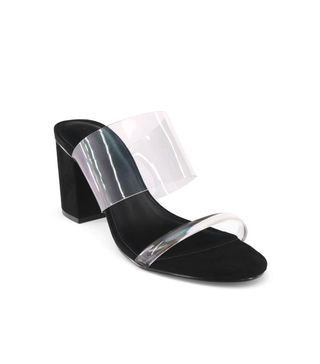 Who What Wear + Rumor Translucent Heeled Slide Sandals