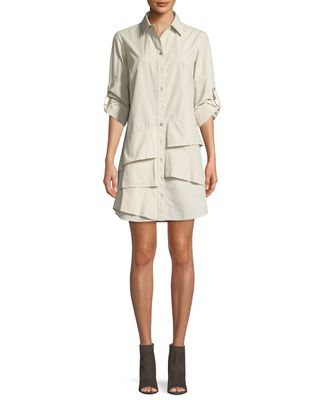 Finley + Jenna Easy Ruffle-Tiered Shirtdress