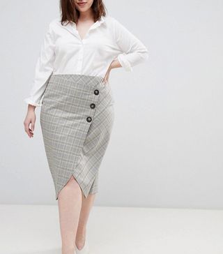ASOS + Tailored Midi Skirt
