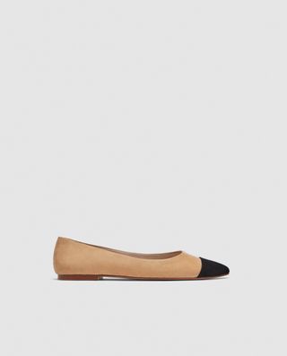 Zara + Cap-Toe Ballerina