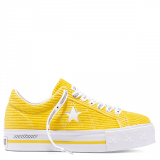 Converse X MadeMe + One Star Platform Low Top Vibrant Yellow