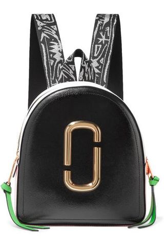 Marc Jacobs + Pack Shot Color-Block Textured-Leather Backpack