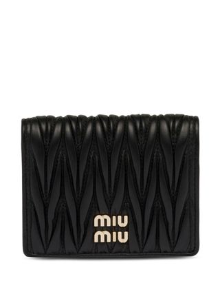 Miu Miu + Logo-Plaque Matelassé Wallet
