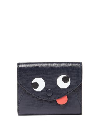Anya Hindmarch + Zany Mini Tri-Fold Leather Wallet