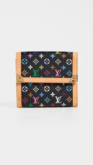 What Goes Around Comes Around + Louis Vuitton Black Multi Elise Wallet | Shopbop