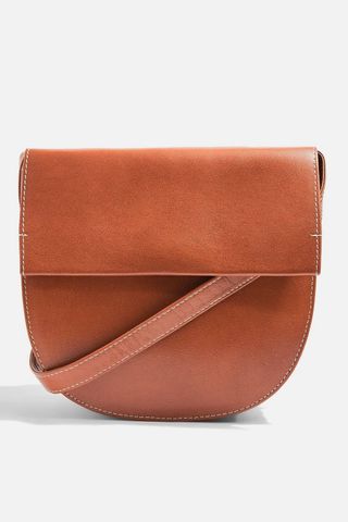 Topshop + Charlie Leather Saddle Bag