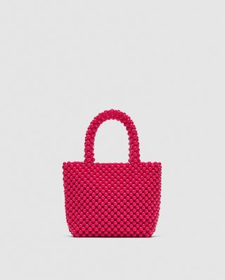 Zara + Mini Tote Bag With Studs