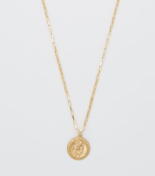 Bagatiba + Saint Christopher Box Chain Necklace