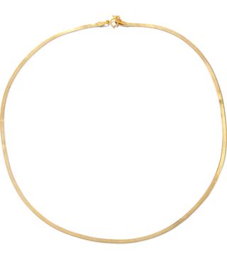 Loren Stewart + Herringbone 10-Karat Gold Necklace