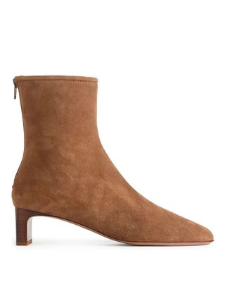 Arket + Suede Ankle Boots