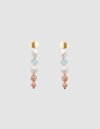 Lizzie Fortunato + Column Earrings in Pastel