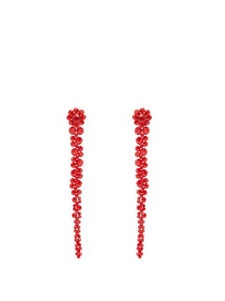 Simone Rocha + Beaded-Tassel Drop Earrings