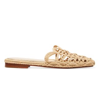 Zyne + Raffy IV Woven Raffia Slippers