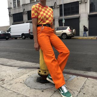Vintage + Orange You Glad To See Me Trousers