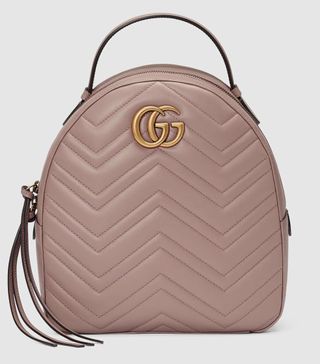 Gucci + GG Marmont Quilted Leather Backpack