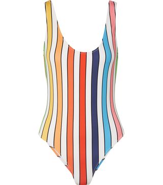 Caroline Constas + Aristi Striped Swimsuit