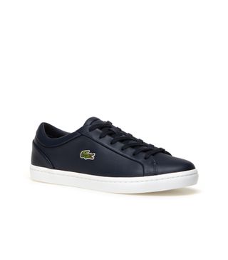 Lacoste + Straightset Lace Leather Sneakers