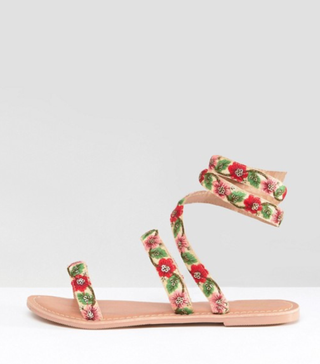 ASOS + Flowerbud Flat Sandals