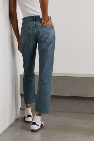 Re/Done + Originals High-Rise Stove Pipe Straight-Leg Jeans