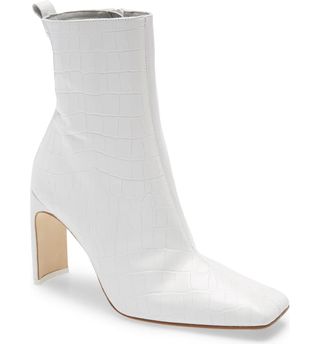 Miista + Marcelle Croc Embossed Bootie