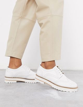 ASOS + Mottle Leather Flat Brogues