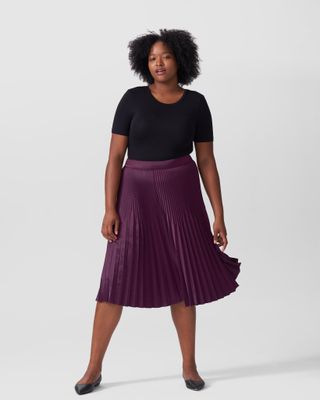 Universal Standard + Kniko Pleated Midi Skirt