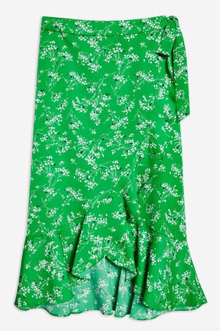 Topshop + Whispy Floral Skirt