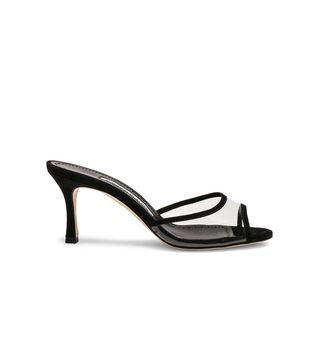 Manolo Blahnik + PVC Sissavy Sandals