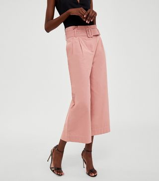 Zara + Pants With Belt