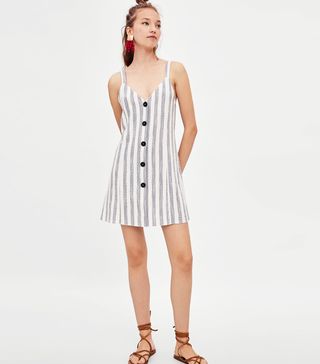 Zara + Short Strappy Dress