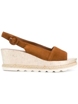 Hogl + Buckled Wedge Sandals