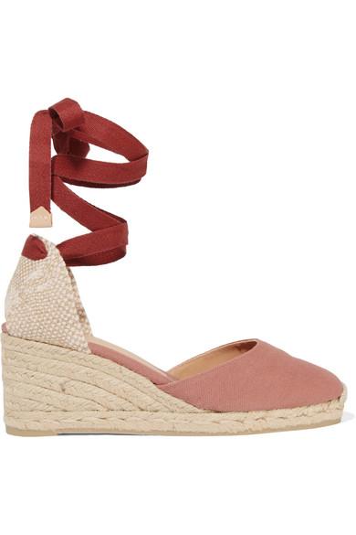 Castañer + Carina Canvas Wedge Espadrilles