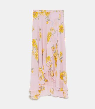 Zara + Floral Print Sarong