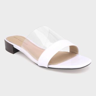 Who What Wear + Piper Lucite Heeled Slide Sandals