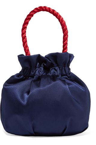 Staud + Grace Two-Tone Satin Tote