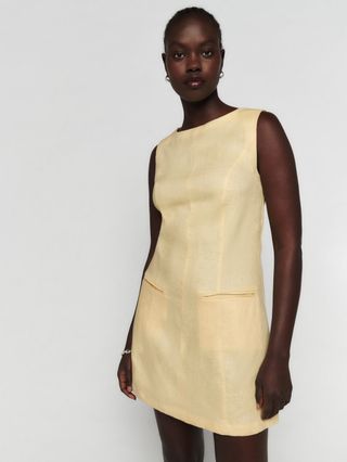 Reformation + Citron Linen Dress