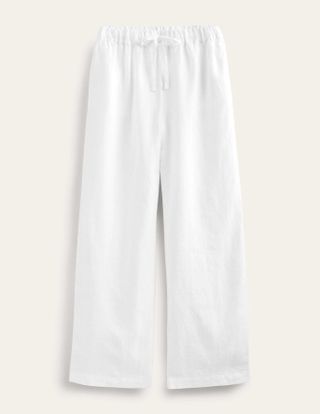 Boden + Relaxed Pull-on Linen Trousers