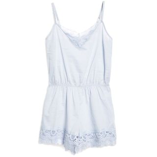Topshop + Premium Cotton and Lace Teddy