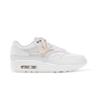 Nike + Air Max 1 Premium Suede-Trimmed Leather Sneakers