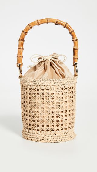 Caterina Bertini + Woven Bucket Bag