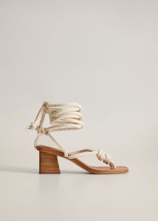 Mango + Interwoven Cord Sandals
