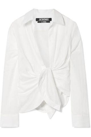 Jacquemus + Bahia Knotted Cotton Shirt