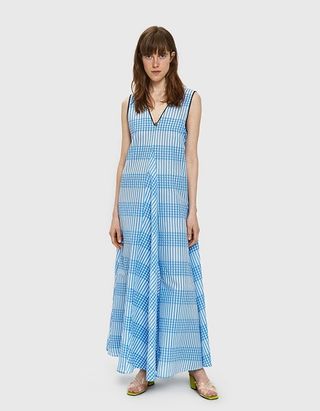 Ganni + Charron A-Line Dress in Marina